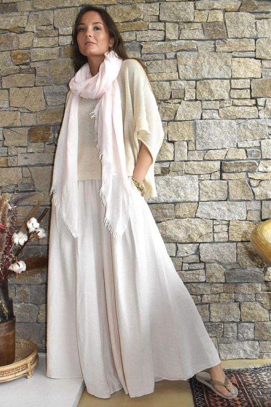 Riviera Palazzo Pant Seashell